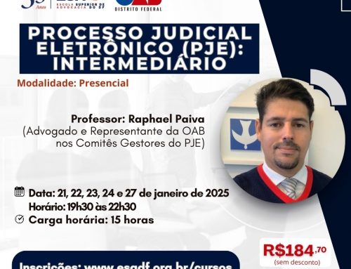 Processo Judicial Eletrônico (PJE): Intermediário – ID 772